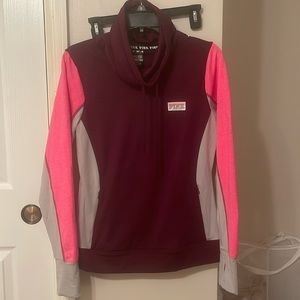 PINK ultimate pullover with cowl neck